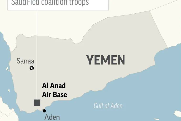 Bombladen rebel drone kills 6 at Yemen military parade