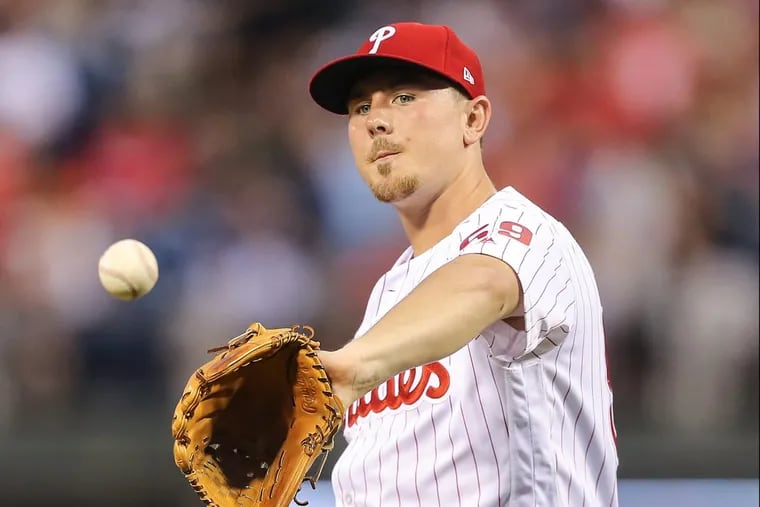 Phillies pitcher Mark Leiter Jr. could replace the injured Vince Velasquez as a starter.