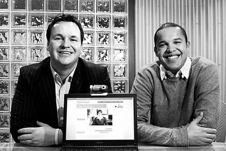 Randy Bitting (left) and Miles Munz, InterviewStream.com cofounders. They have a deal with a Phila. outplacement firm.