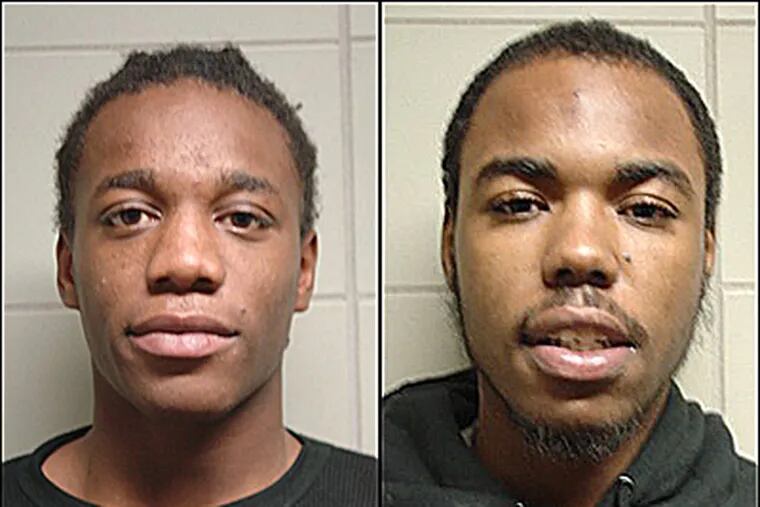 Police have charged Christopher Featherstone, 22, left, and David Riley, 20, in connection with the Oct. 16 attack in Cinnaminson on a man who had won at SugarHouse Casino.