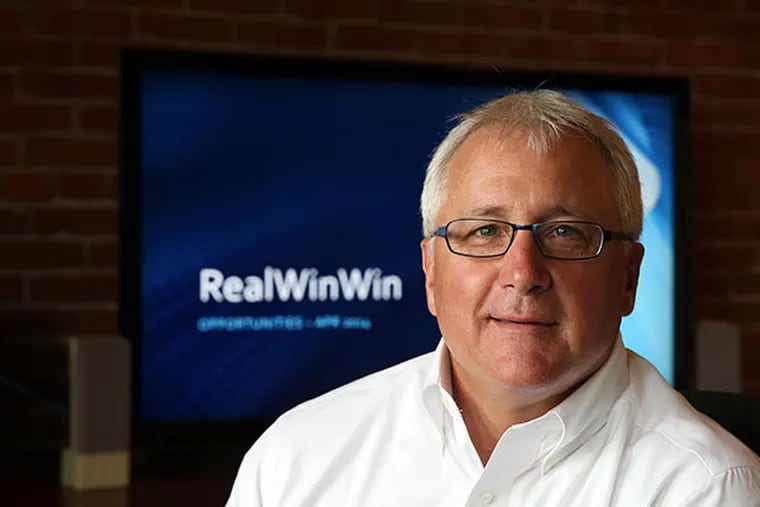 Doug Bloom, CEO of RealWinWin talks about his business in Philadelphia on July 15, 2014.  (DAVID MAIALETTI / Staff Photographer)