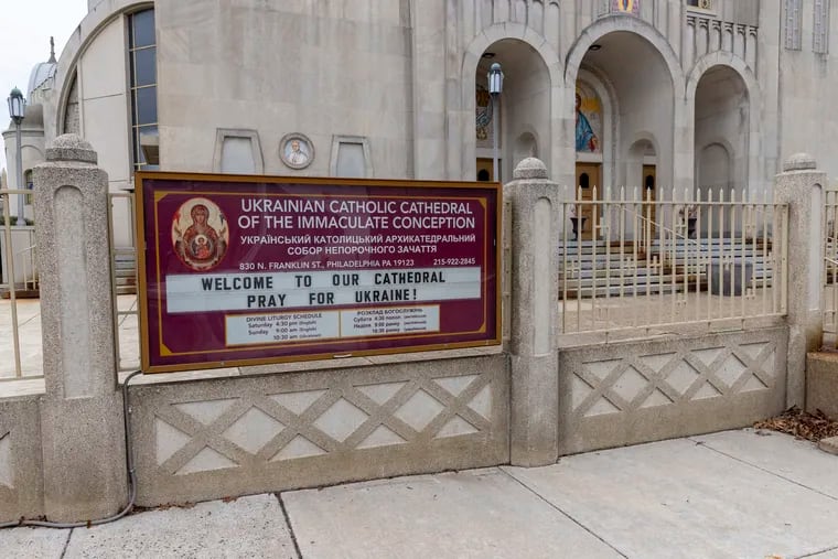 The Ukrainian Catholic Cathedral of the Immaculate Conception, on N. Franklin Street in Philadelphia.