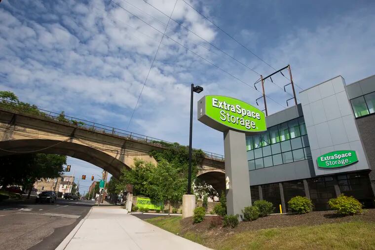 "Our typical customer is new to self-storage, renting for two years or less ... and storing personal belongings," said McKall Morris, spokesperson for Extra Space Storage, one of the largest self-storage companies. Pictured is a facility on Leverington Avenue in Manayunk.