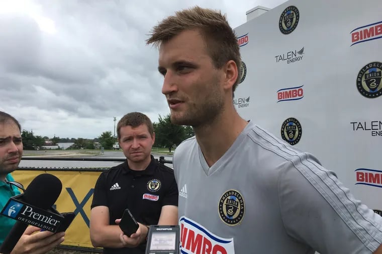 "There's big quality in this team," Kacper Przybylko said of joining the Philadelphia Union. "They try to play football, not only long ball."
