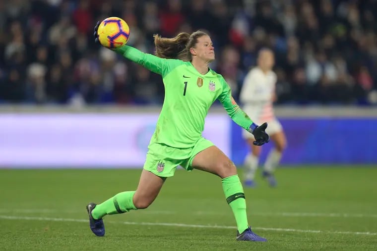 Though Alyssa Naeher has been the U.S.' starting goalkeeper since the 2016 Olympics ended, she has never played in an Olympics or a World Cup.