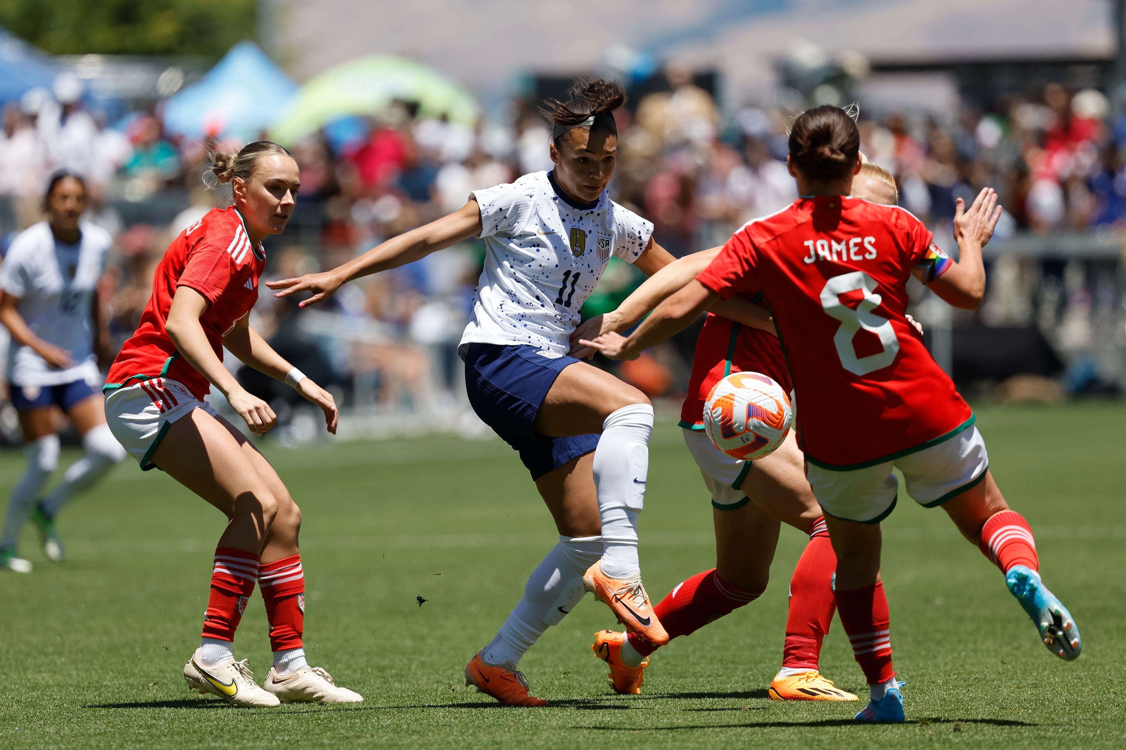 Trinity Rodman's goals lead USWNT to 2-0 win over Wales in World Cup  sendoff game
