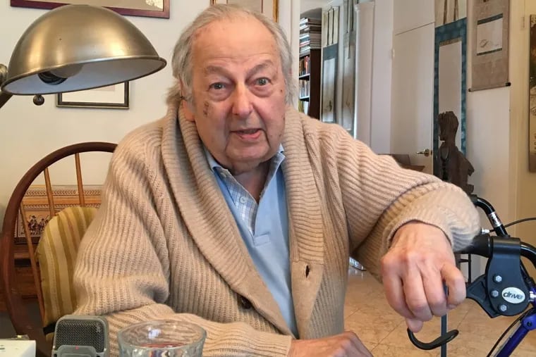 Andre Previn at home in New York. He’ll be in Philly on Sunday to hear soprano Renée Fleming sing the world premiere of his “Lyrical Yeats,” along with his “I Can Smell the Sea Air,” from “A Streetcar Named Desire.”