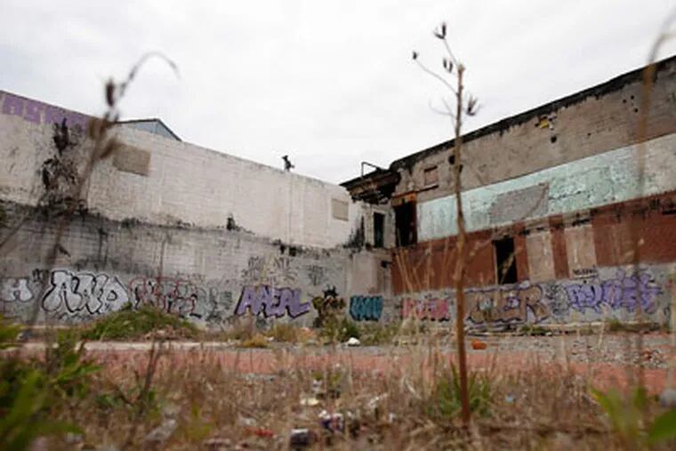 A vacant building on the 2300 block of E. Butler in Philadelphia, Pa. on April 30, 2012.  The building was a former slaughterhouse that had an ammonia leak in January. ( David Maialetti  / Staff Photographer ) SE1ABANDONXX
