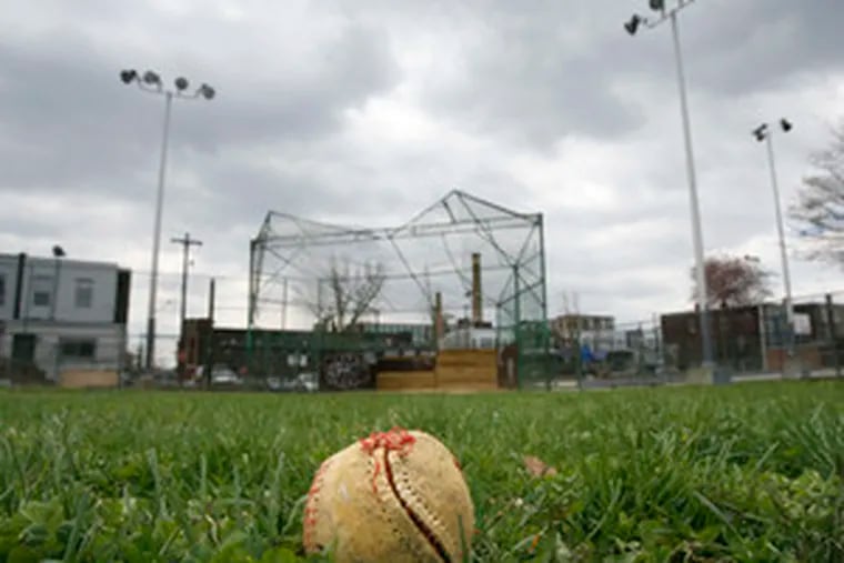 It may not look like much now, but work is in store for the Scanlon Recreation Center at J and Tioga Streets. Philadelphia is awaiting word on the youth academy project from Major League Baseball, which would finance a $1.2 million renovation and the construction of an indoor training facility.