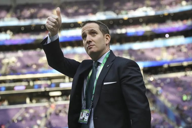 Howie Roseman said the Eagles are going to continue to find ways to improve the team through the offseason.