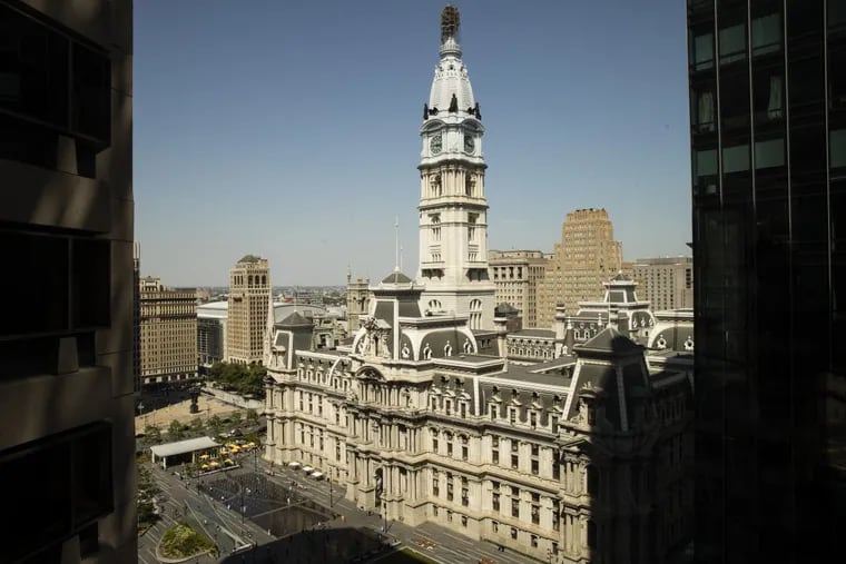 Shown is City Hall in Philadelphia, Wednesday, May 17, 2017.