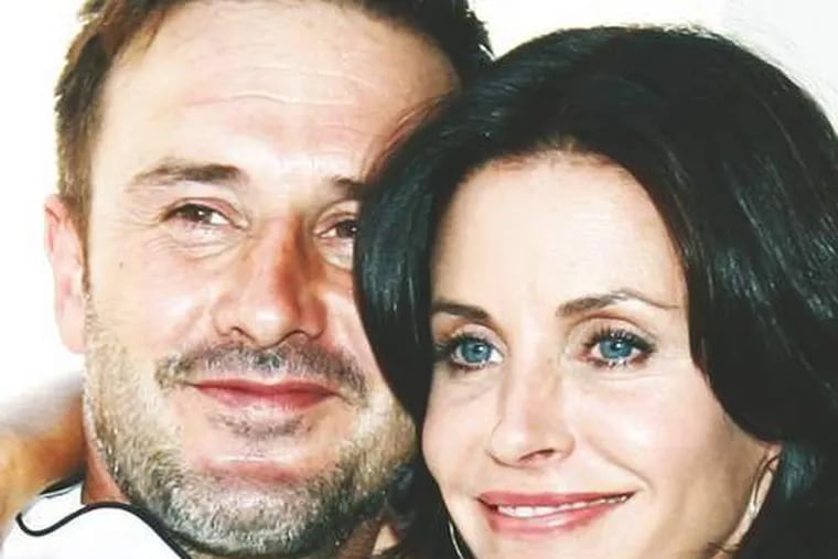 David Arquette and wife, Courteney Cox Arquette, in 2009: Happier times, since the power couple is getting a divorce.

 ASSOCIATED PRESS