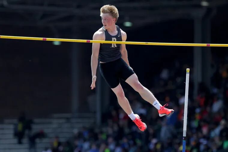 Charles Dever of Bayard Rustin finished 2nd in the High School Boys’ Pole Vault at the Penn Relays.