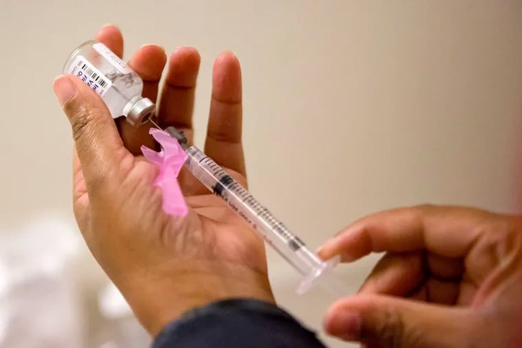 Authorities say that, even though flu activity is now high, it's not too late to get a shot.