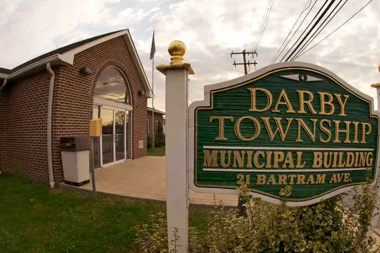 The Darby Township Municipal Building where Marvin E. Smith serves as a township commissioner. Smith was arrested in Philadelphia this week and charged with rape and related counts.