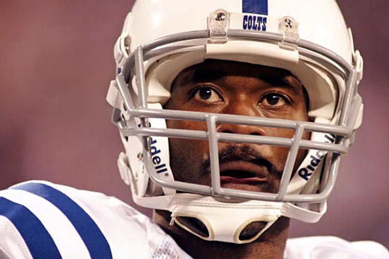 Colts Wide Receiver Marvin Harrison #88 during a game between the Colts and NYG at the Meadowlands in East Rutherford NJ, on September 10, 2006. (James R. Morton/NFLPhotoLibrary)