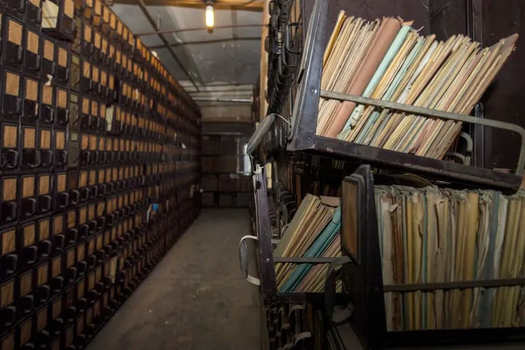 The city's vast trove of wills and marriage licenses, which tell the people's history of Philadelphia, are stored in an overheated attic in City Hall.