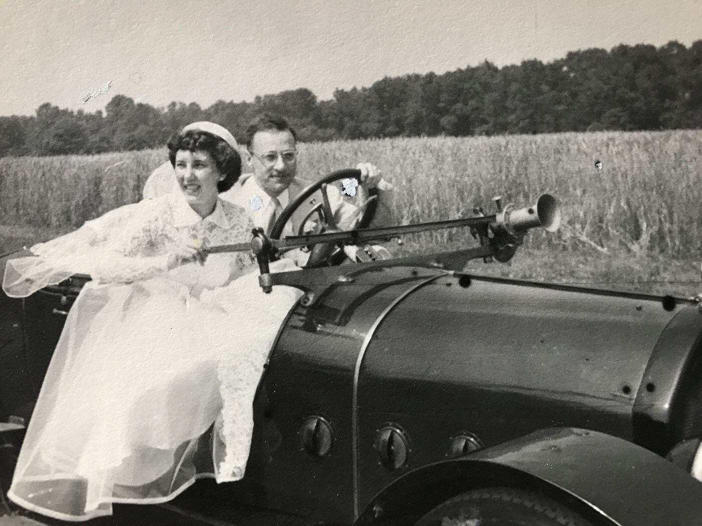 Donald and Marie VanArtsdalen as newlyweds.