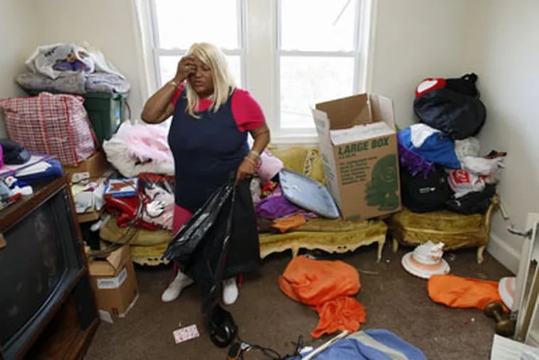 Pamela McDaniels could not afford the rent in her West Oak Lane home and opted to move in with relatives rather then letting an eviction ruin her credit. (Michael S. Wirtz/Staff Photographer)
