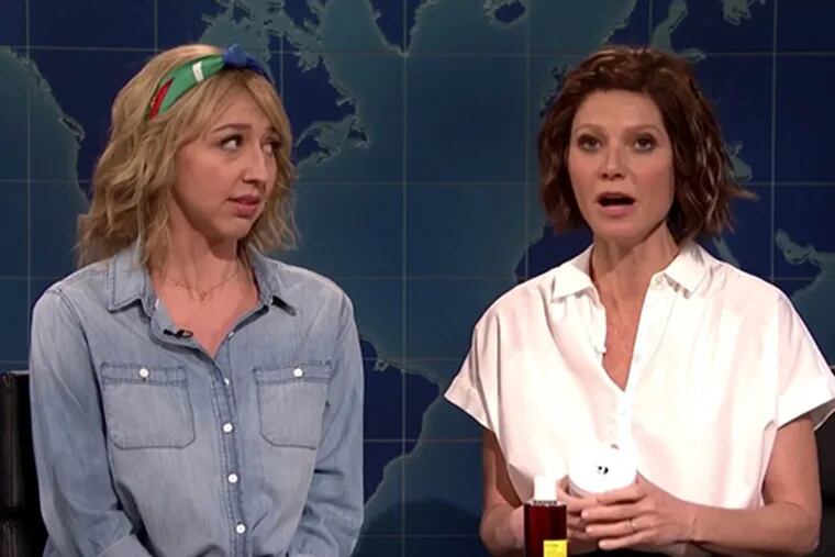Heidi Gardner (left) and Gwyneth Paltrow (right) on "Saturday Night Live."