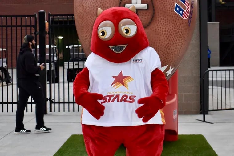 The Philadelphia Stars mascot, Blob.