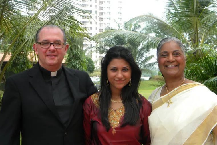 The Rev. Kim Guiser and the Rev. Asha George-Guiser with daughter, Preeya, on a trip to India