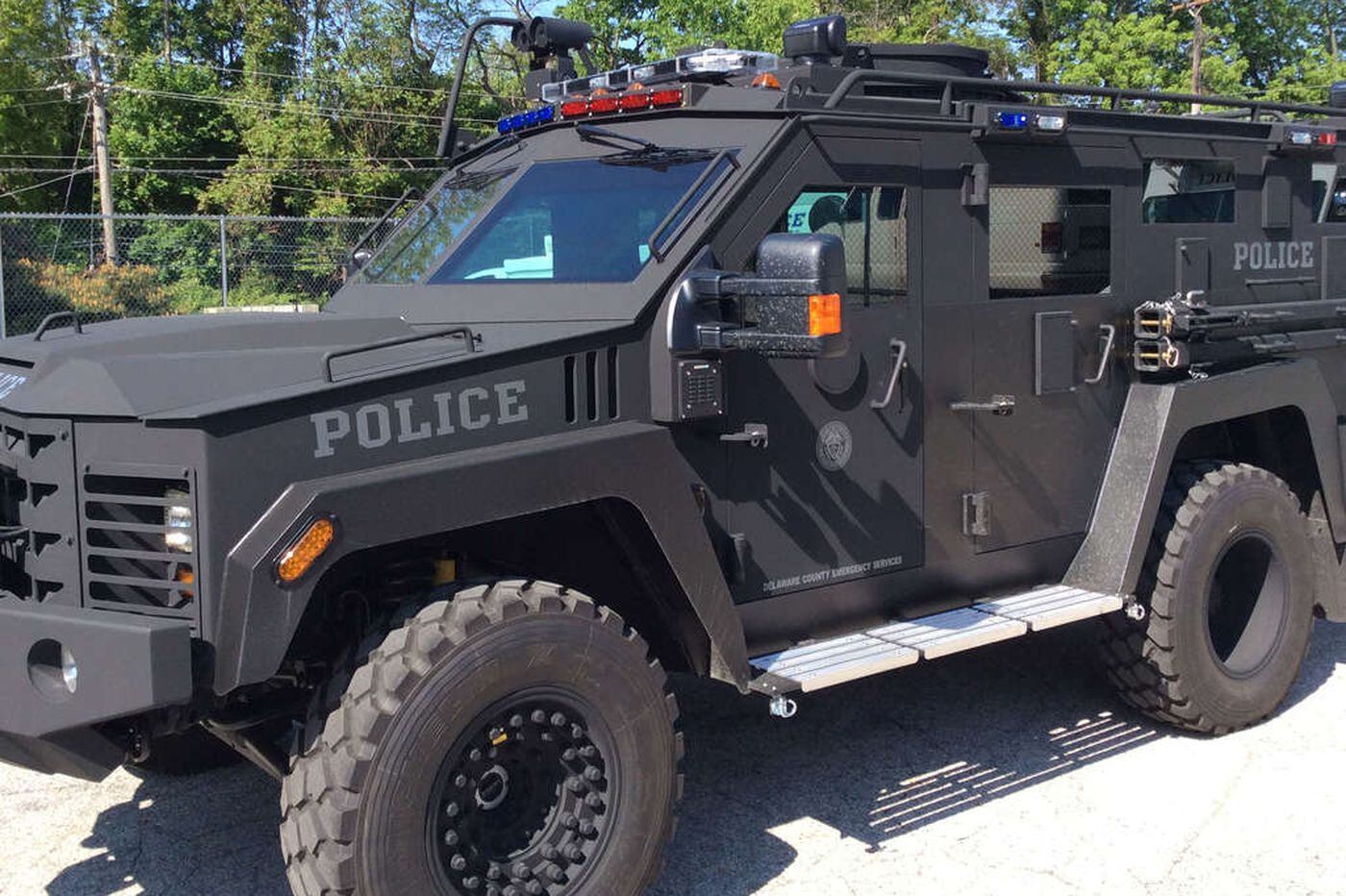 SWAT One vehicle on display in Media