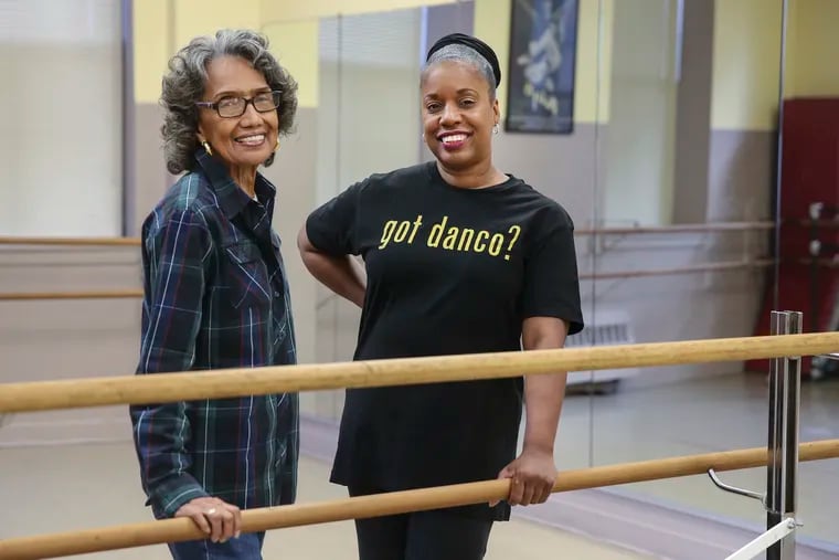 Joan Myers Brown, left, founded Philadanco 50 years ago. Her successor, Kim Bears-Bailey, has been with the organization nearly 40 years, including 20 as a dancer.