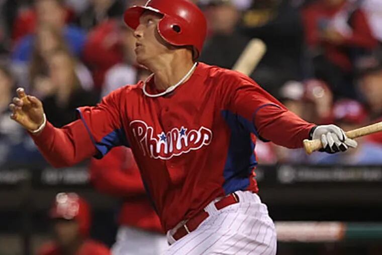 The Phillies do not yet know the severity of Hunter Pence's shoulder injury. (Michael Bryant/Staff file photo)
