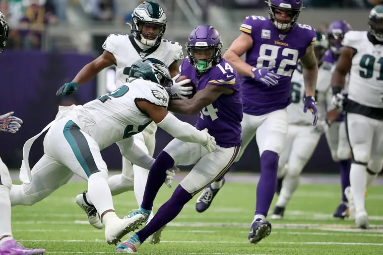Eagles didn't stop Stefon Diggs often on Sunday.