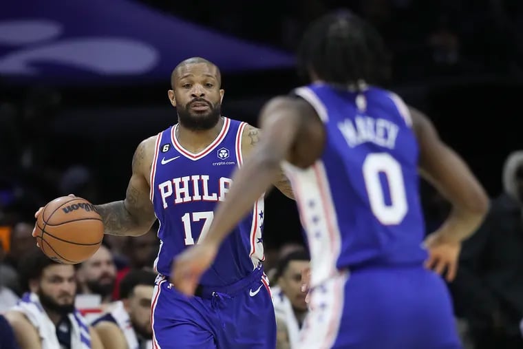 Sixers forward P.J. Tucker during the game Thursday against the Grizzlies.