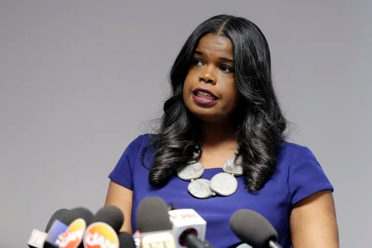 In this Feb. 22, 2019 file photo, Cook County State's Attorney Kim Foxx speaks at a news conference, in Chicago.