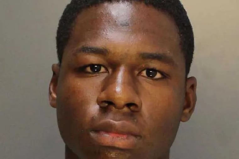 Naiem Lester is charged in an armed robbery near Temple University in North Philadelphia. (Photo courtesy of Philadelphia police)