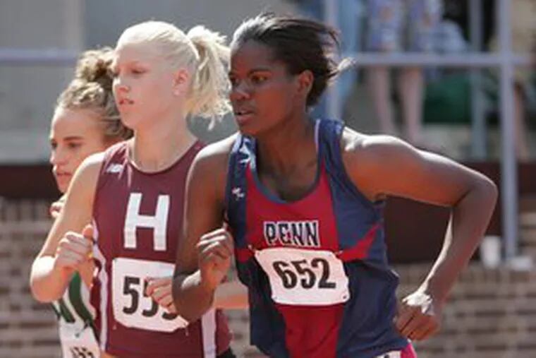 Shani Boston (right) won the heptathlon in 2004 but will concentrate on the long jump and shot put this time around. &quot;With the way our schedule is set up, it&#0039;s not a good time for me to compete in it.&quot;