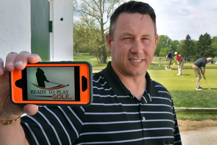 Jim Lafferty ,developer of the website ReadyToPlayGolf.com, wants to help golfers find others to play with. He’s a regular at Jeffersonville Golf Club in West Norriton.