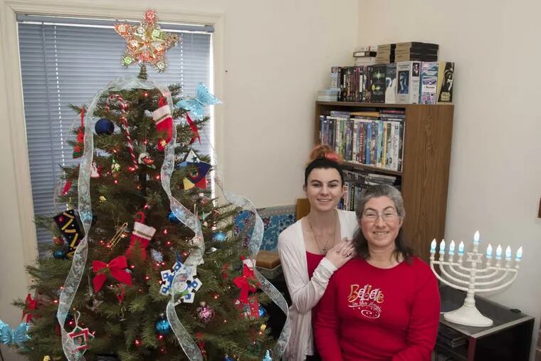 Diane Featherman  and her daughter Jordynn are Catholic and celebrate Christmas.  Featherman’s husband and son are Jewish and celebrate Hanukkah.  Their Exton home is decorated for both holidays.