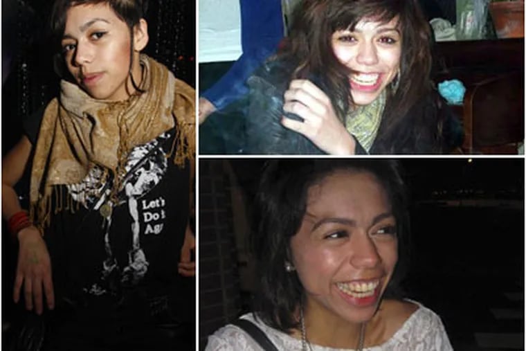 Investigators are searching for the killer of Sabina O’Donnell, right, whose beaten and strangled body was found in a vacant lot.  Snapshots, left.  Right, photo taken at Making Time at Voyeur. December 18th, 2009.