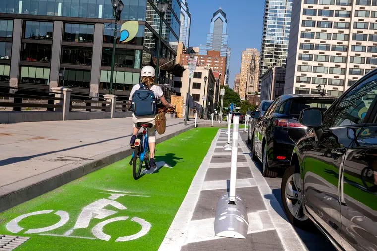 An outdated parking rule in Pa. law threatens the safest kind of bike lanes