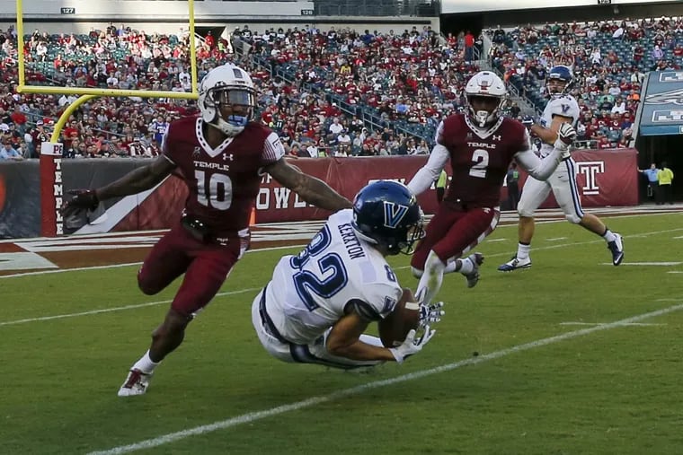 Villanova had Temple on the ropes late in the fourth quarter, but the Owls edged ahead late and won the game 16-13.