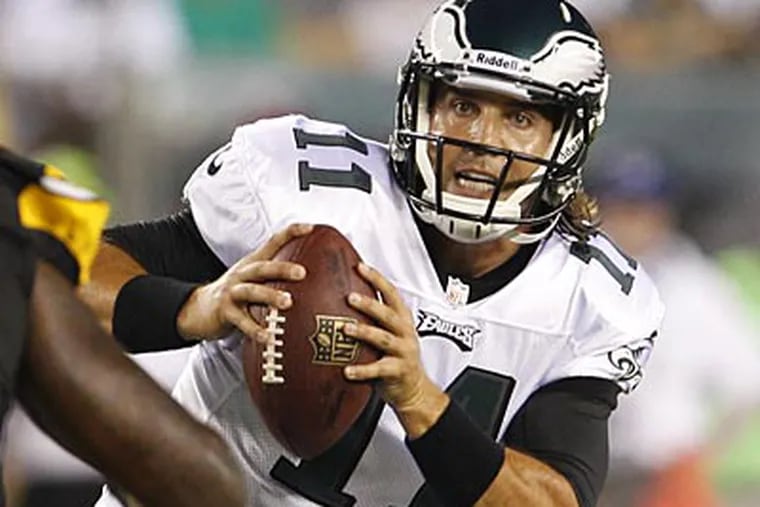 Trent Edwards is competing with Mike Kafka for the Eagles' No. 3 quarterback job. (Ron Cortes/Staff Photographer)