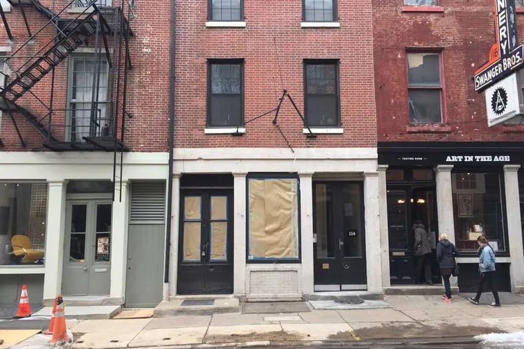 Building at 114 N. 3rd St. in Old City, where a zoning permit for a medical marijuana dispensary has been granted.