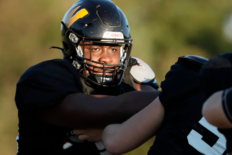 Archbishop Wood's Robert Jackson decided to try football for the first time last season as a junior. Now he has 23 scholarship offers and projects as one of the state's top defensive linemen.