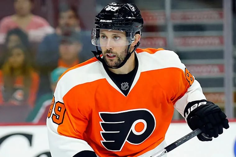 Sam Gagner on the ice against the New Jersey Devils.