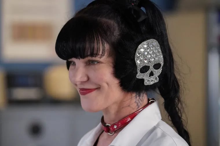 Pauley Perrette exhibits her character’s fashion sense in a scene from the May 1 episode of CBS’s “NCIS.” The May 8 episode was the last for Perrette, who’s played forensics expert Abby Sciuto for 15 seasons