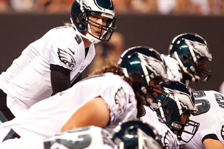 Nick Foles' first real NFL action could be coming sooner than you think. (David Maialetti/Staff Photographer)