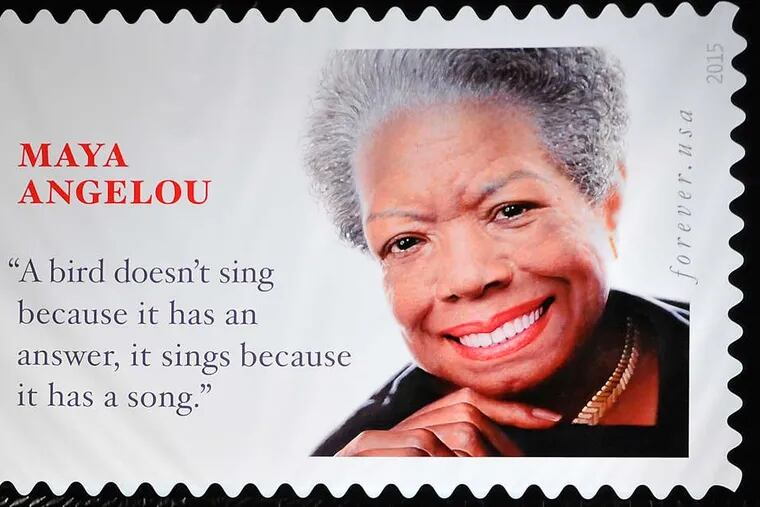 The Maya Angelou commemorative stamp.