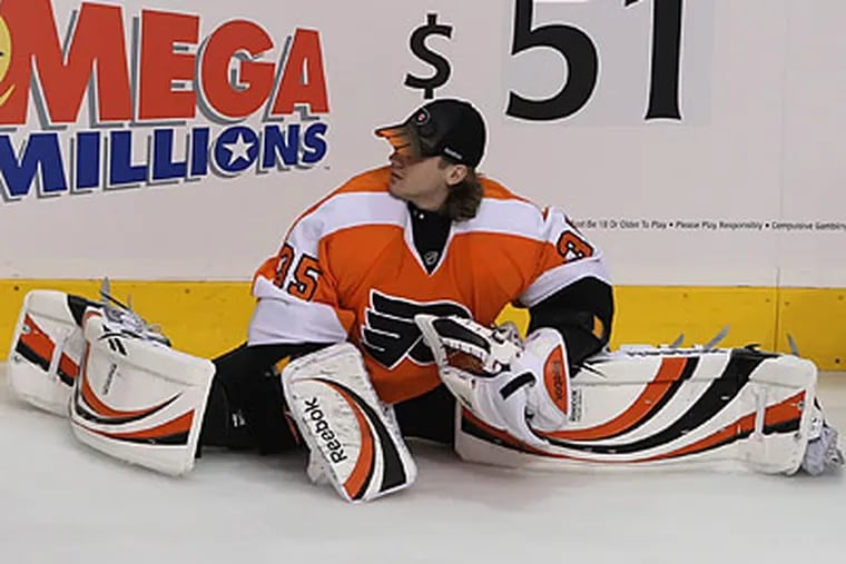 Sergei Bobrovsky may not be ready yet to be a full-time starting goaltender for the Flyers. (Michael Bryant/Staff Photographer)