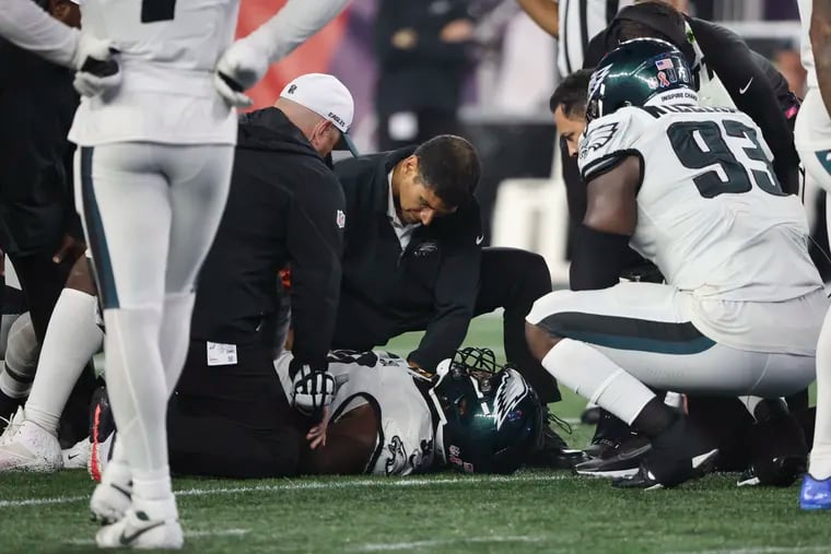 Eagles defensive tackle Fletcher Cox was injured in the fourth quarter of the victory over New England. Will he be good to go Thursday night?