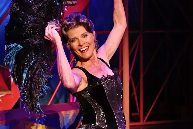 In &quot;Pippin&quot; - at the Academy of Music through Sunday evening - Adrienne Barbeau straddles a trapeze (and a beefy trapeze artist) as Berthe, Pippin's grandmother.