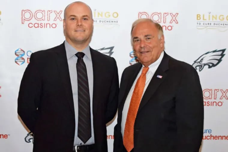 Jesse Rendell and Ed Rendell seen here April 11, 2015 at Rittenhouse Hotel in Philadelphia.